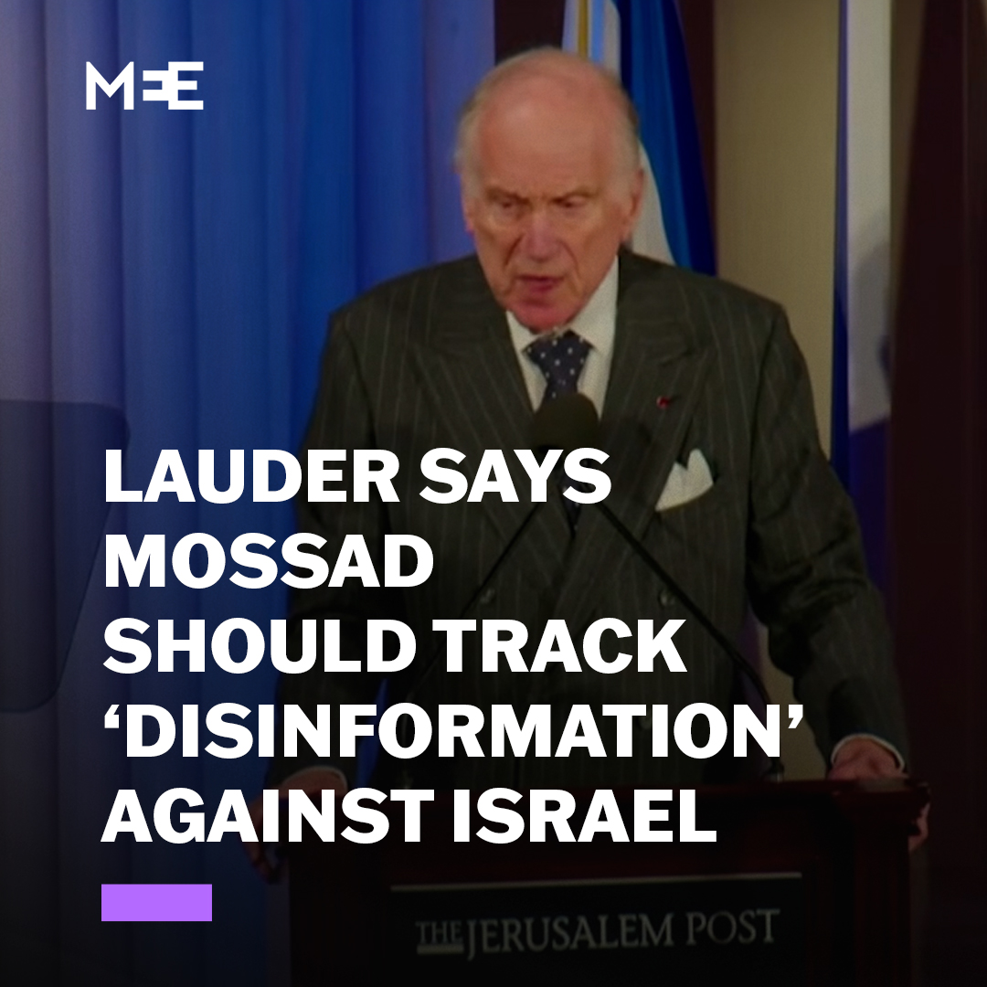 Ronald Lauder, the president of the World Jewish Congress, speaking at the Jerusalem Post conference in New York City on Monday, said that Mossad and Shin Bet should track “disinformation” against Israel and said, “It just makes sense to use them in this fight”