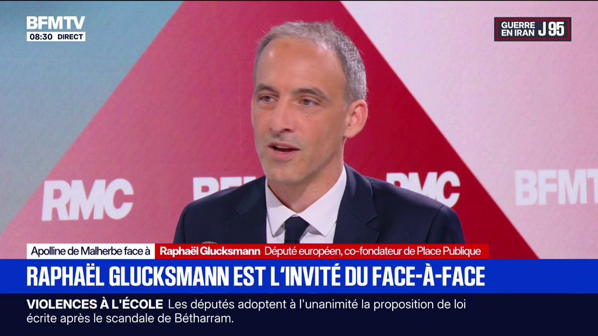 École privée: “Nous sommes en train d’organiser une concurrence déloyale contre l’école publique”, estime Raphaël Glucksmann, député européen et co-fondateur de Place Publique