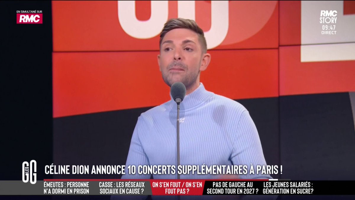 🎵 Céline Dion annonce dix concerts supplémentaires 🗣️ Le coup de gueule de Sam Zirah sur la tarification dynamique : "Je trouve que c'est un manque de respect pour son public et ses fans. Ce n'est pas normal. Ce n'est pas moralement honnête." #GGRMC