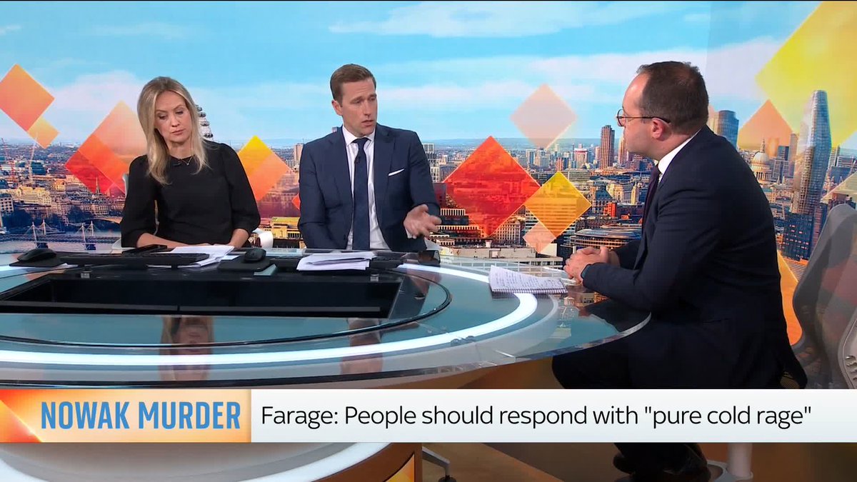Nigel Farage has reacted to Henry Nowak's murder, calling for an end to "anti-white prejudice". Sky's Oliver Whitfield-Miočić joined Sophy Ridge & Wilfred Frost to discuss what the Reform UK leader said.