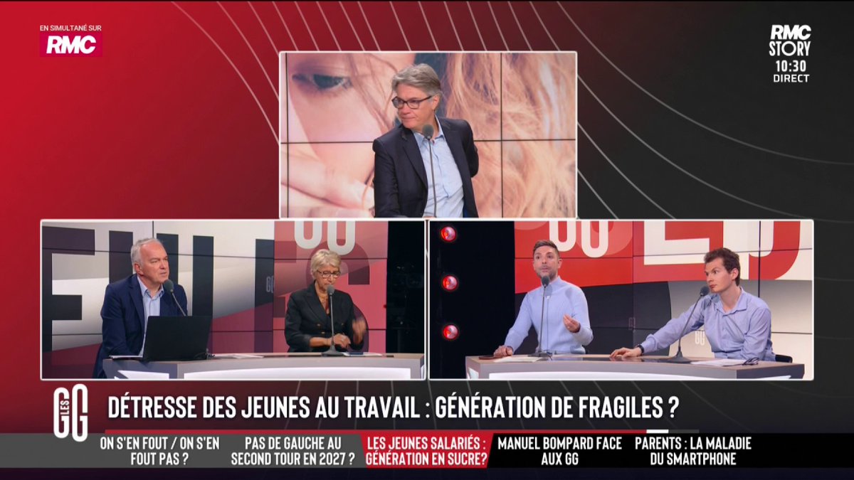 🔴 Un salarié sur deux en détresse psychologique: génération de fragiles? 🗣️ Sam Zirah: "Moi je me méfie toujours de ce type de discours. C'est juste une génération qui partage beaucoup plus. Les anciens ne parlaient pas et souffraient en silence." #GGRMC
