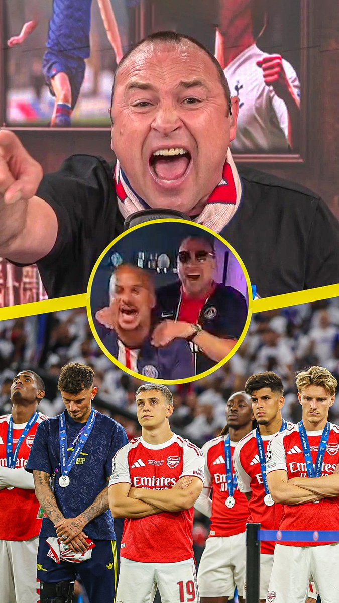 Jason Cundy doubles down after "apology" to Arsenal fans for celebrating PSG Champions League Win with Gabby Agbonlahor!