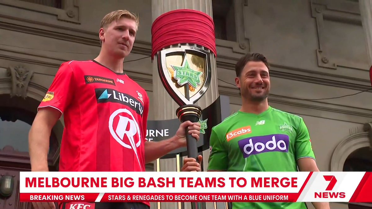 BREAKING: Big Bash teams, the Melbourne Stars and the Melbourne Renegades, will be no more. Both organisations were told today that the franchises will merge — the new team name is yet to be decided.