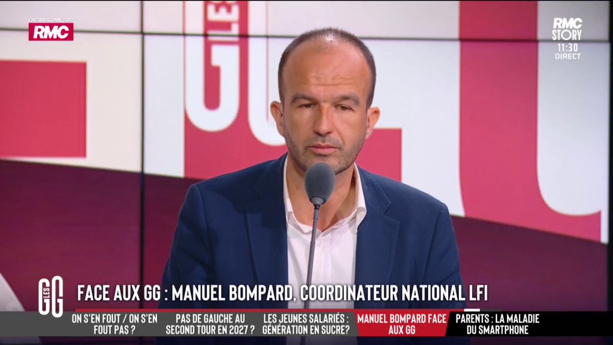 🔴 Glucksmann assure qu'il "pliera" LFI lors des élections 🗣️ La réponse de Manuel Bompard: "Content pour lui. À la dernière présidentielle, Jean-Luc Mélenchon a fait 22%, madame Hidalgo 1,7%. Je ne dirais pas qu'on l’a plié, mais je crois que tout le monde l’aura compris."