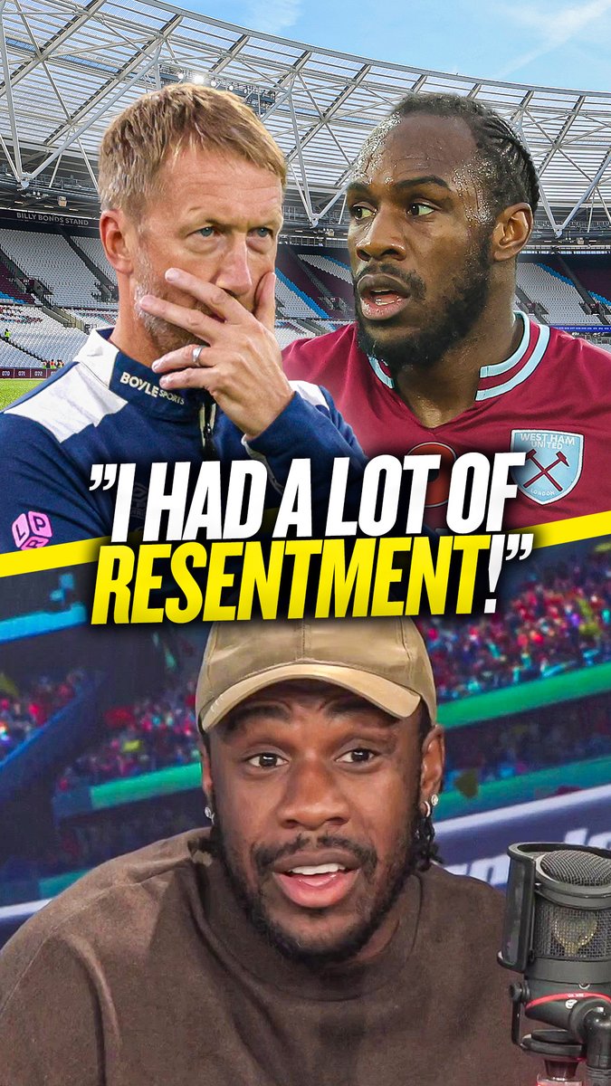 😤 "A lot was down to [Potter]" 😡 "They didn't give me an opportunity to say goodbye from the pitch, these are the things that really annoyed me!" @MichailAntonio opens up on his #WHUFC exit and the anger he felt towards Graham Potter! ⚒️