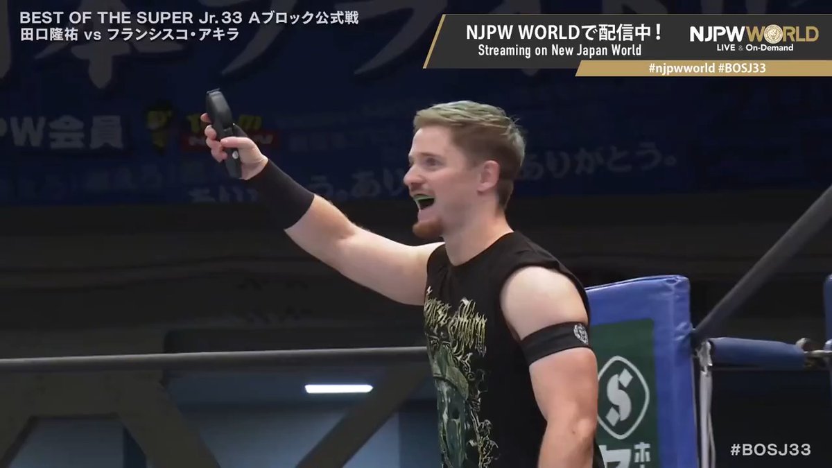 🏆BEST OF THE SUPER Jr.33🪽後楽園大会‼️ Aブロック公式戦‼️ 中分けの田口をバリカンを持ったアキラが襲う💥 🆚 田口隆祐(いわぬまPR大使)※8/1まで中分け × AKIRA (フランシスコ・アキラ) 「NJPW WORLD」で配信中📡 視聴&登録⏩「NJPW WORLD」で検索 #njpwworld #BOSJ33