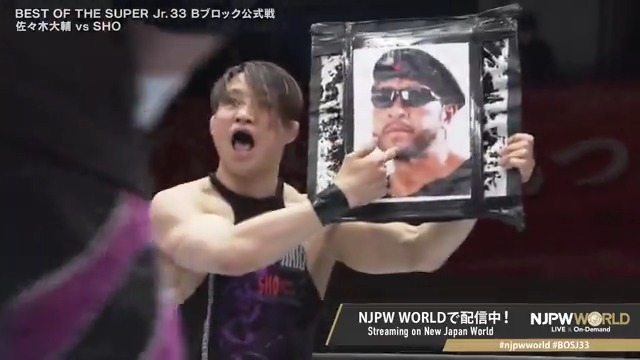 .佐々木大輔 DAISUKE SASAKI × SHO "😎×⚡️" From the profile URL #njpwworld #BOSJ33