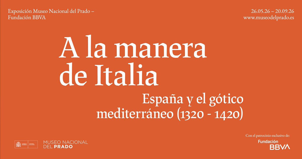 "A la manera de Italia. España y el gótico mediterráneo (1320-1420)". Hasta el 20 de septiembre en el Museo del Prado 🎟️Reserva tus entradas: