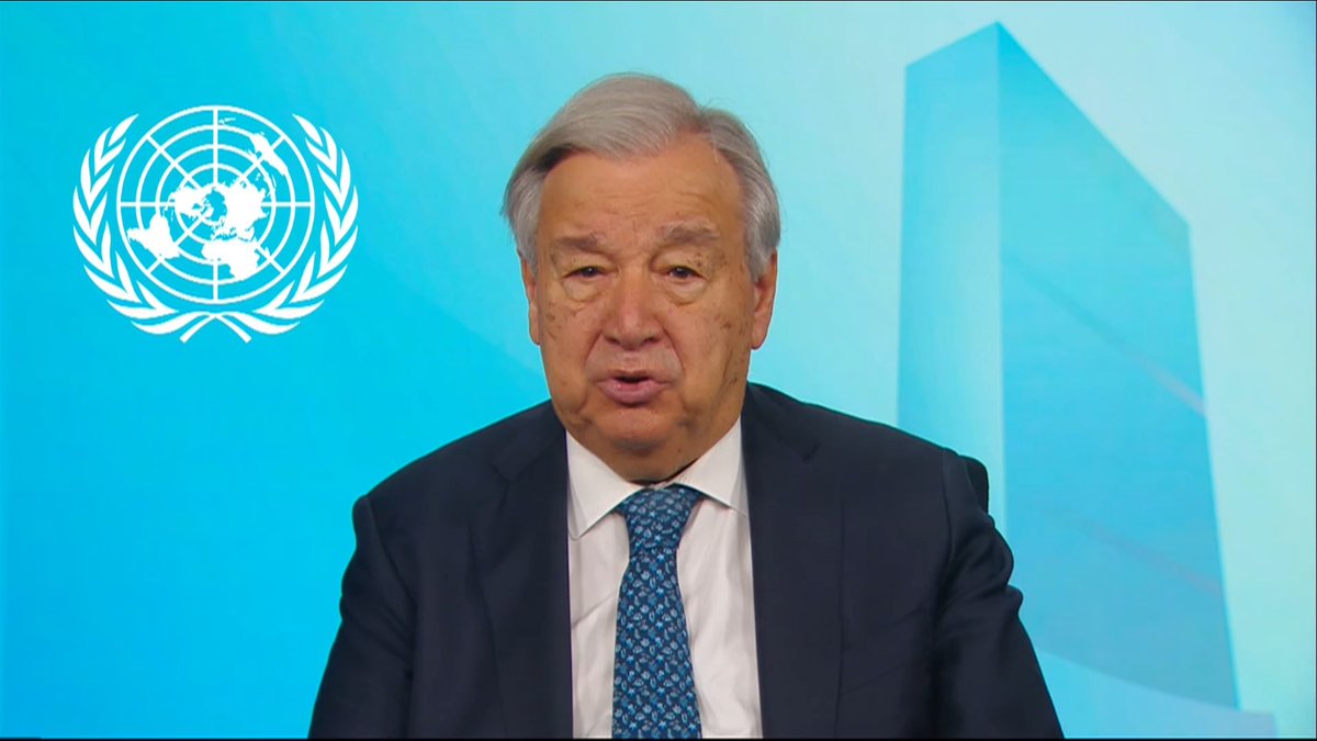 Watch United Nations Secretary-General António Guterres' message about the emerging El Niño that is set to influence global temperature and rainfall patterns, increasing the risk of extreme weather in the coming months. More information ➡️