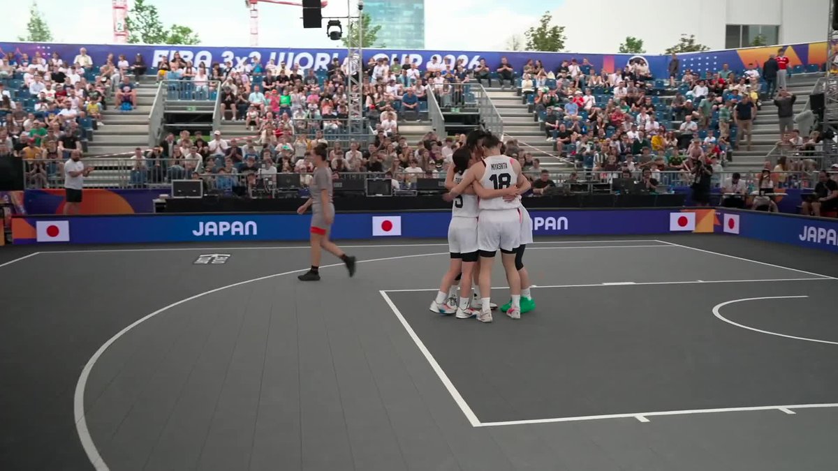 Japan 🇯🇵 comes away with a big W over France 🇫🇷 in Pool Play! #3x3WC