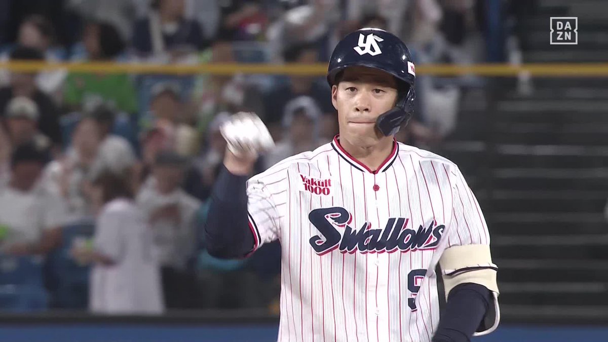 リードオフマンが神宮に帰還 1番 塩見泰隆 今季初神宮で2安打をマーク‼️ ⚾️ヤクルト×ロッテ #swallows #だったらDAZN
