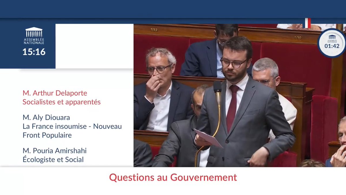 "Allez-vous lui retirer son titre et engager une procédure d'expulsion ?" Arthur Delaporte (SOC) évoque Xenia Fedorova, "proche de Bolloré, propagandiste du Kremlin, agent déstabilisateur de notre pays" dont le titre de séjour aurait été "délivré de façon indue". #DirectAN #QAG