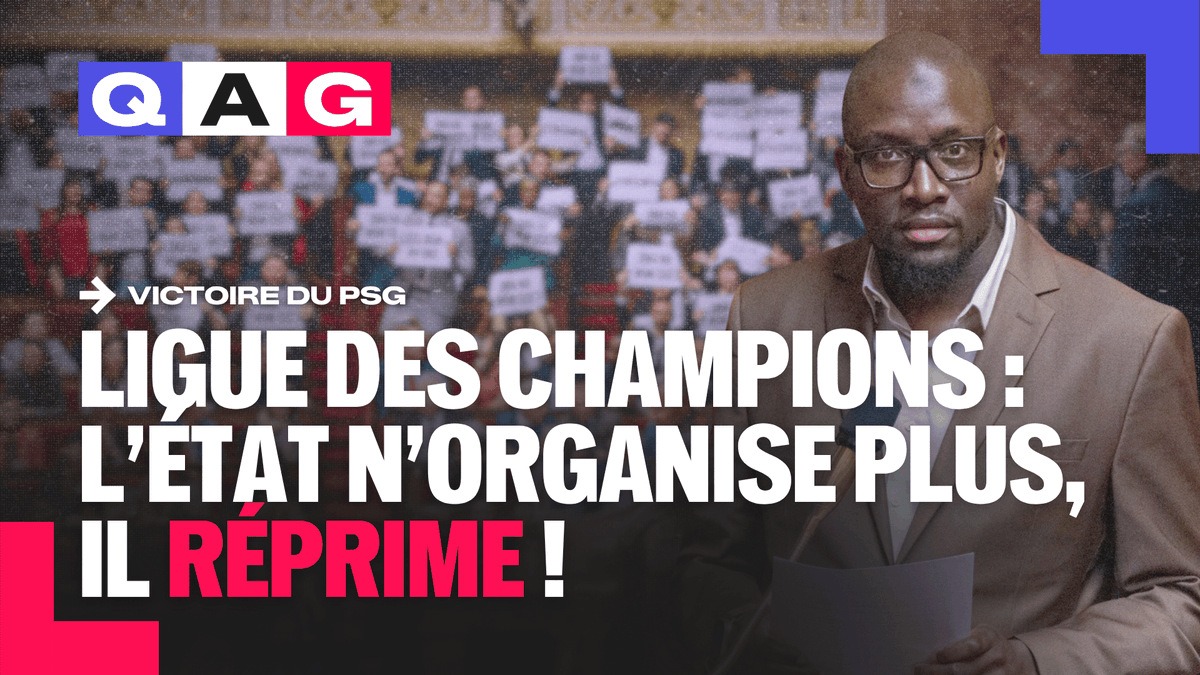 🔴🗣️ URGENT | Aly D dénonce le désordre organisé du Gouvernement pour la finale de la Ligue des Champions ! « Avec vous, l’État n’organise plus : il quadrille. Il n’accompagne plus : il réprime. Il ne voit plus des citoyens : il voit des suspects. Et ce soir-là, dans ma circonscription de Seine-Saint-Denis, un adolescent de 13 ans a perdu l’usage d’un œil ! Quand reconnaîtrez-vous que cette doctrine de confrontation produit précisément les violences qu’elle prétend empêcher ? » #DirectAN #QAG
