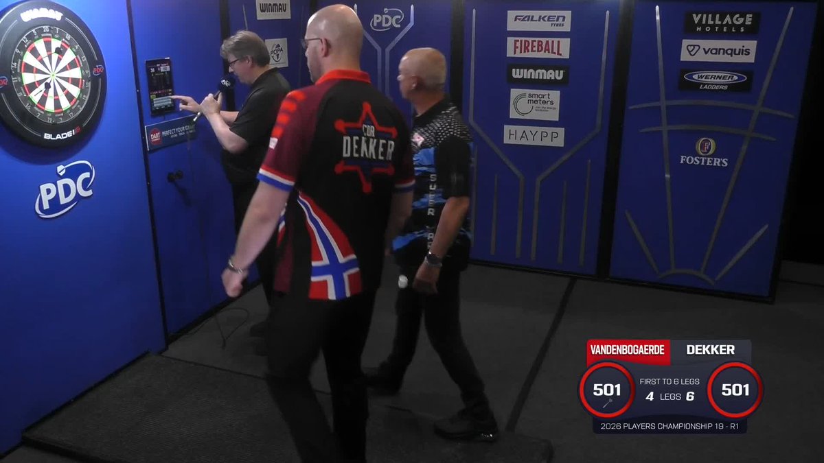 DEKKER BEATS VANDENBOGAERDE! Cor Dekker will take on Rob Cross in round two, as the Norwegian beats Mario Vandenbogaerde 6-4! 📺 #PC19