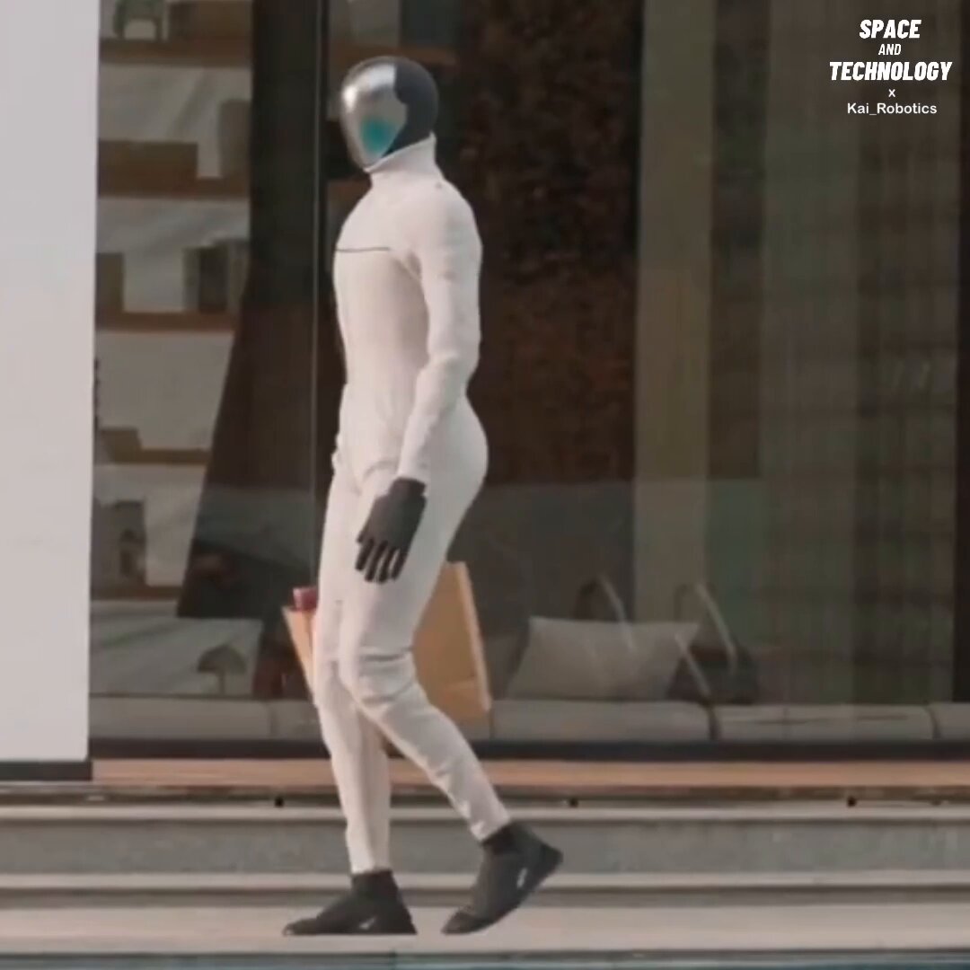 Shenzhen-based Kinetix AI has introduced a faceless humanoid robot called KAI. The robot is about 5 feet 8 inches tall, weighs 70 kilograms, and can carry loads up to 20 kilograms while running for around 4 hours on a single charge. With highly flexible hands and precise movements, KAI can fold clothes, handle delicate objects, and assist with everyday household tasks.