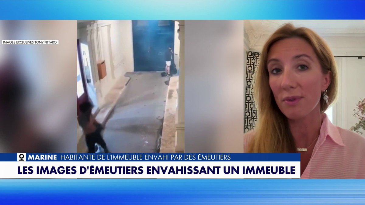 Marine, habitante de l'immeuble envahi par des émeutiers après le sacre du PSG : «C'est un samedi soir de fête, mais la seule chose dont il est question, c'est casser et embêter les forces de l'ordre», dans #120MinutesInfo Toute l'info est à retrouver sur