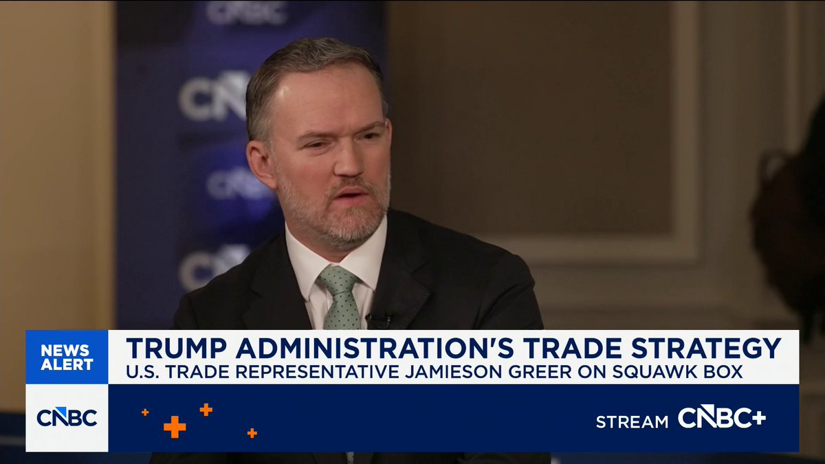 U.S. Trade Representative Jamieson Greer on the months ahead: "We're investigating specific unfair trading practices by other countries."