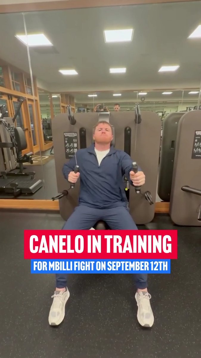 Canelo Alvarez working away in the gym with the goal of becoming world champion again when he challenges Christian Mbilli 🔥 #CaneloMbilli | Sept 12th | Live on DAZN 🥊