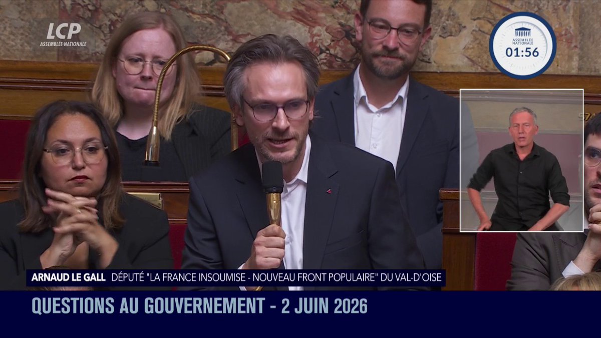 [ 🇫🇷 FRANCE | 🇱🇧 LIBAN | 🇮🇱 ISRAËL ] 🔸 Le député LFI Arnaud Le Gall a interpellé le gouvernement en demandant si la France comptait prendre, à l’ONU, la tête d’un front réclamant le retrait immédiat de l’armée israélienne du Liban et la fin de ce qu’il qualifie d’« invasion » du pays.