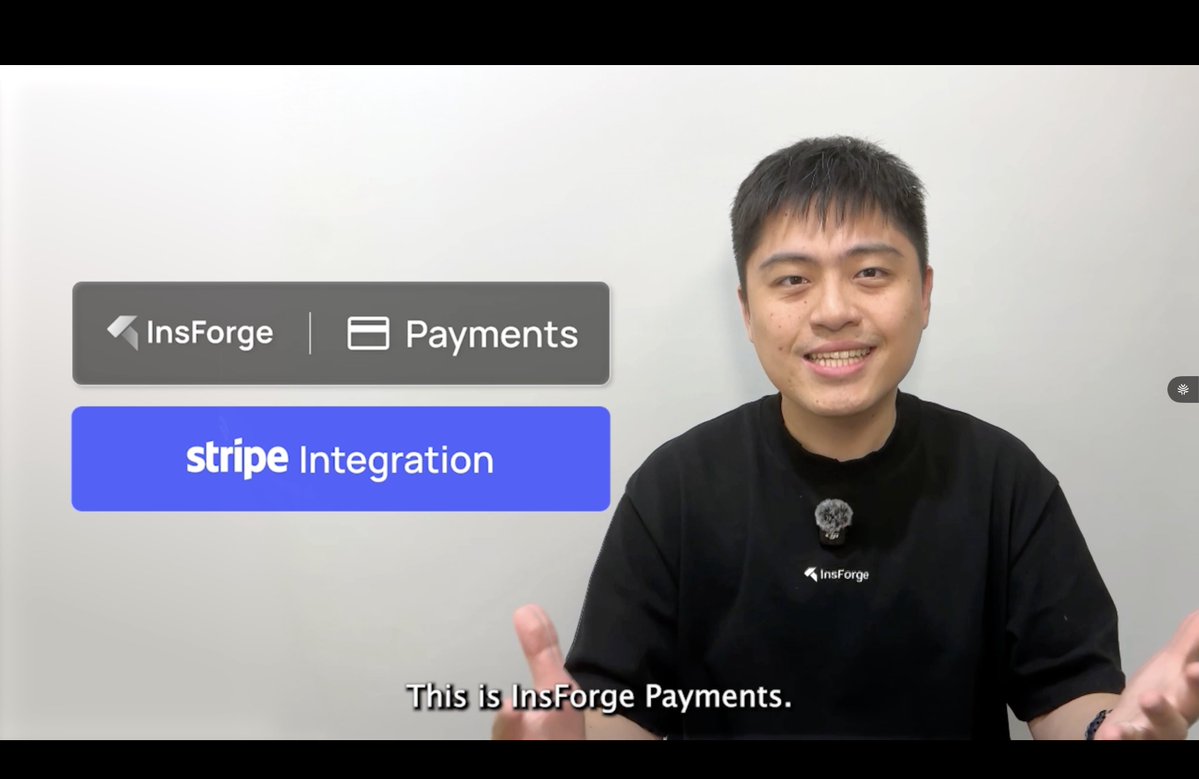 Introducing InsForge Payments. Your coding agent can now set up Stripe payments for your app using InsForge. Describe your pricing and watch it create products and prices in Stripe, add checkout, and set up billing portal sessions. Test first. Go live when ready.
