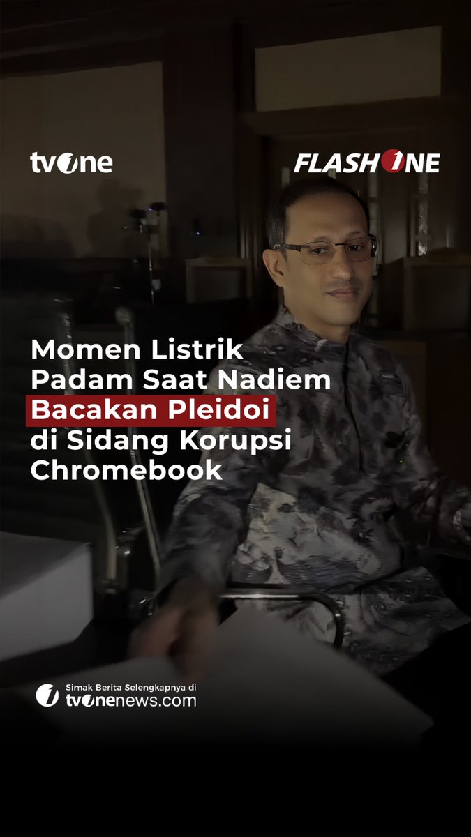 Sidang lanjutan kasus dugaan korupsi pengadaan laptop Chromebook Nadiem terhenti akibat padamnya aliran listrik di Pengadilan Tipikor Jakarta. Selengkapnya di video berikut ini! #ForYourInformation #CariBeritaditvOne #NadiemMakarim #Tipikor #Korupsi #Chromebook #FYI02 #AZ03