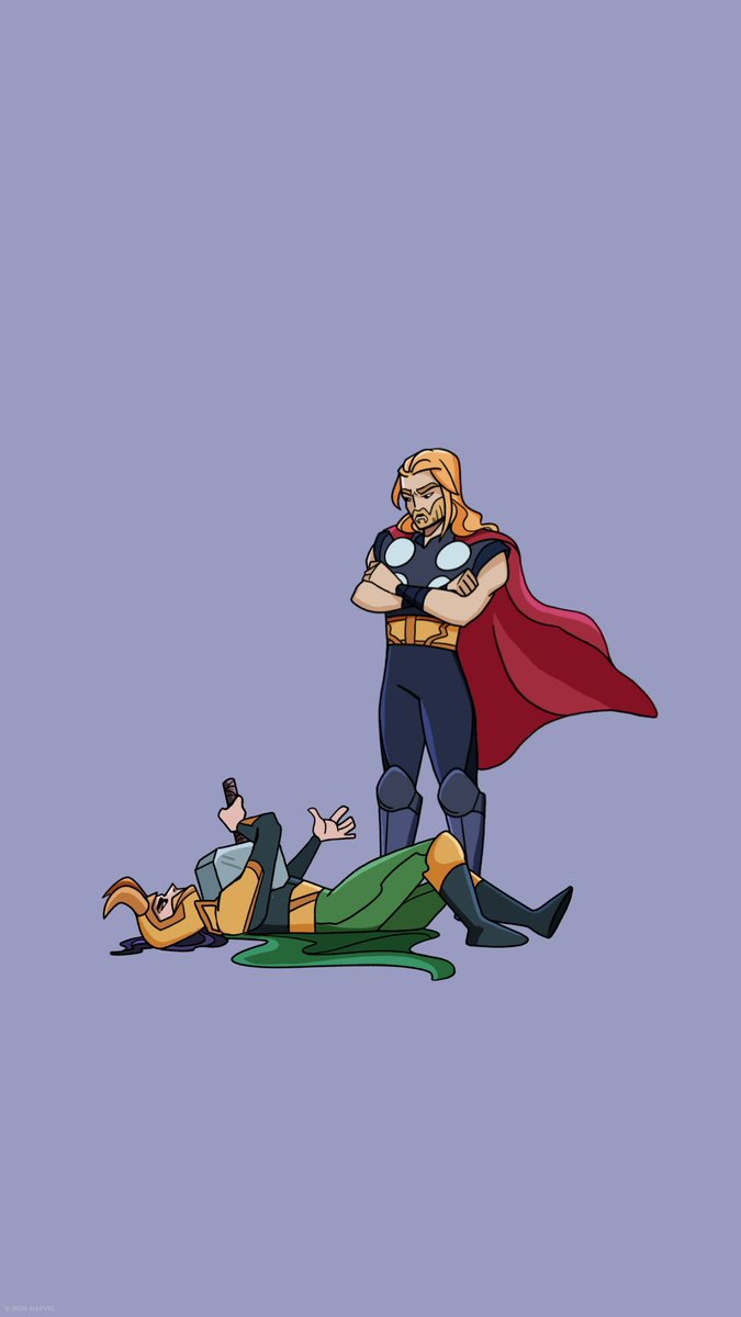 Thor's favorite way to keep track of Loki.