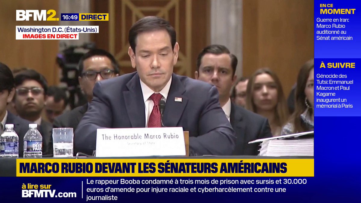 Que doivent obtenir les États-Unis de l'Iran pour rouvrir le détroit ? ➡️L'Iran doit annoncer que "le détroit est ouvert, qu'ils ne prélèvent pas de péage, qu'ils aideront à enlever les mines et qu'ils ne tireront pas sur les navires", répond Marco Rubio #BFM2