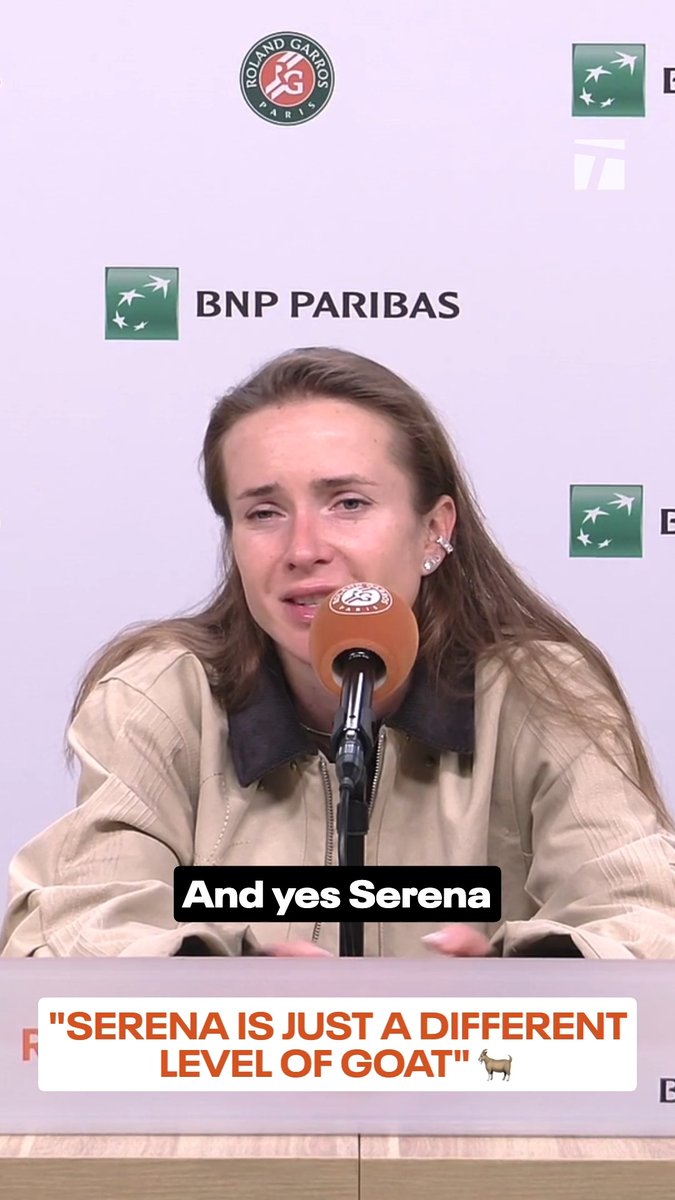 "Inspiring for all the mom's around the world" 🫶 Svitolina's just as hyped for the Serena comeback as we are 🔥 #RolandGarros