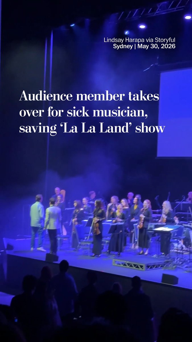 When a keyboard player at a live “La La Land” performance in Sydney became too sick to continue with the show, the composer turned to the audience for help. Sterling Nasa, an audience member who knew how to sight read, stepped up to fill in.
