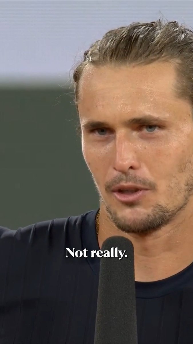 The job isn't finished yet 🏆 Alexander Zverev says he wants more after booking his place in the Roland-Garros semi-finals 🎾