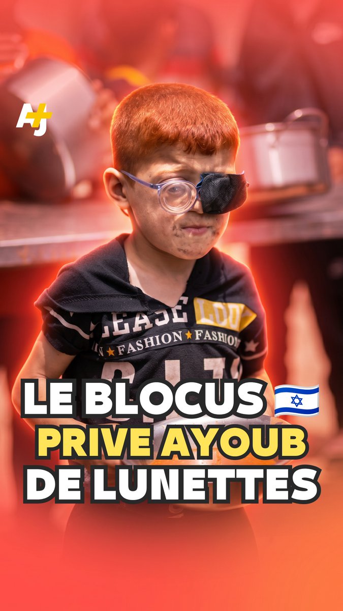 À Gaza, le petit Ayoub, atteint d’une déficience visuelle, a fondu en larmes après avoir cassé ses lunettes. Sa mère lance un appel à l’aide :