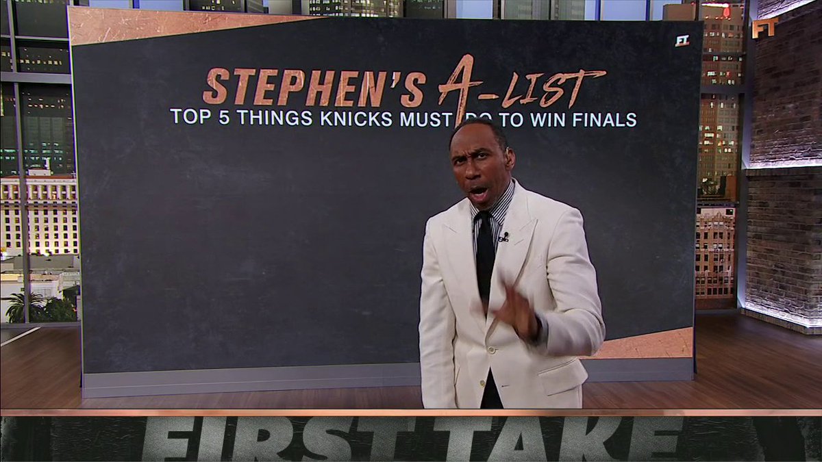 .Stephen A Smith's TOP FIVE things the Knicks must do to win the NBA Finals 👀🏆