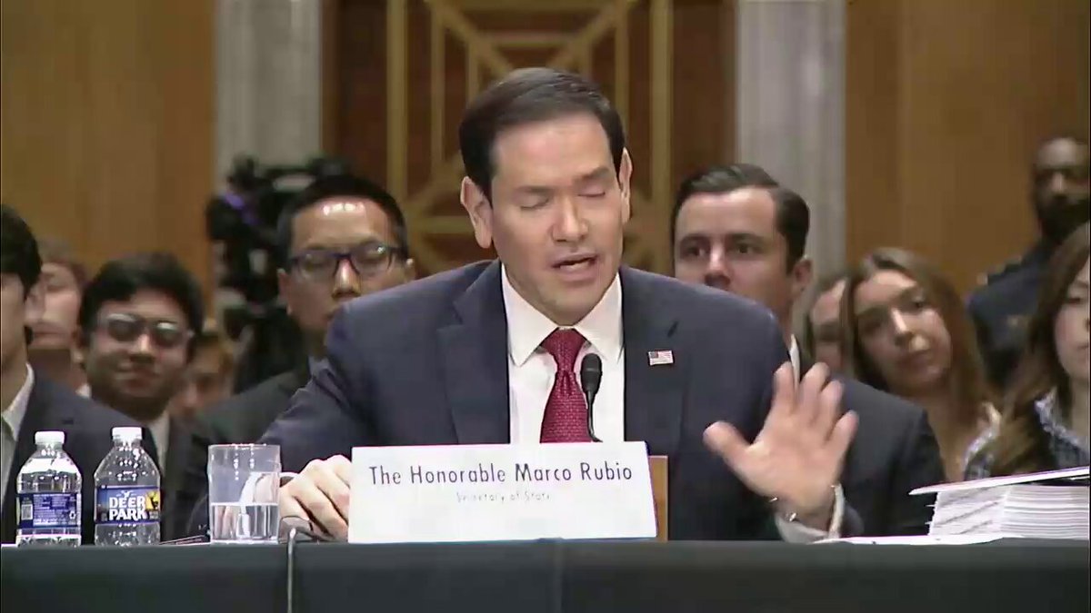 SECRETARY RUBIO: "We've been very effective. I can give you list after list of places where we have had an impact in either de-escalating crises before they've started, or ending active wars, and I'm very proud of the work we've done in that regard."