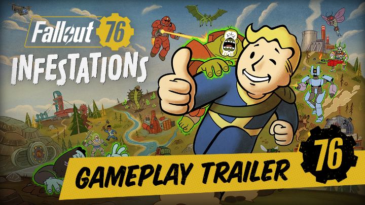 Infestations, #Fallout76's latest update, is now live and we're making the map ✨sizzle✨