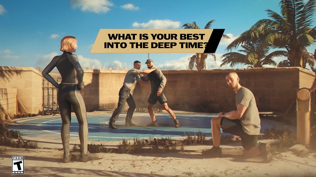 To become a 00 agent, Bond must first prove his skills during training. What is your best Into the Deep time? #007FirstLight #EarnTheNumber