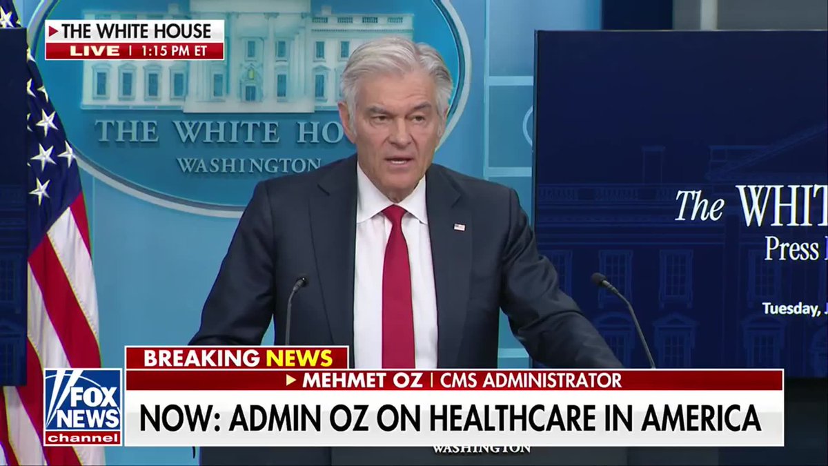BREAKING: CMS Administrator Dr. Mehmet Oz announces a massive expansion to the TrumpRx program, adding 160 more medications to the platform, pushing the total to over 750 drugs. "We are adding 160 more drugs to this site. Now, the site already has 700 or so or 600 or so, drugs. So it's going to take it over 750 total.” “But that is an important number for other reasons. It means the four out of five medications that are picked up by Americans going into that same drug store that I mentioned earlier, now have the opportunity to double check that the price they're getting in that drugstore, wherever they're buying it from, is the best price out there."