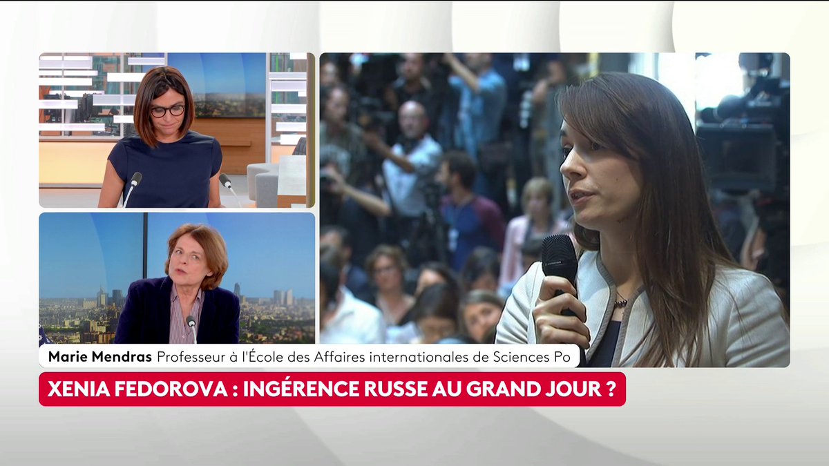🔴 🗣️ "Elle attaque aussi son pays d'accueil, la France, tout le temps", rappelle la professeur à Sciences Po Marie Mendras à propos de Xenia Fedorova. L'obtention d'un titre de séjour par cette chroniqueuse pro-Kremlin fait polémique. #ToutEstPolitique #Canal16