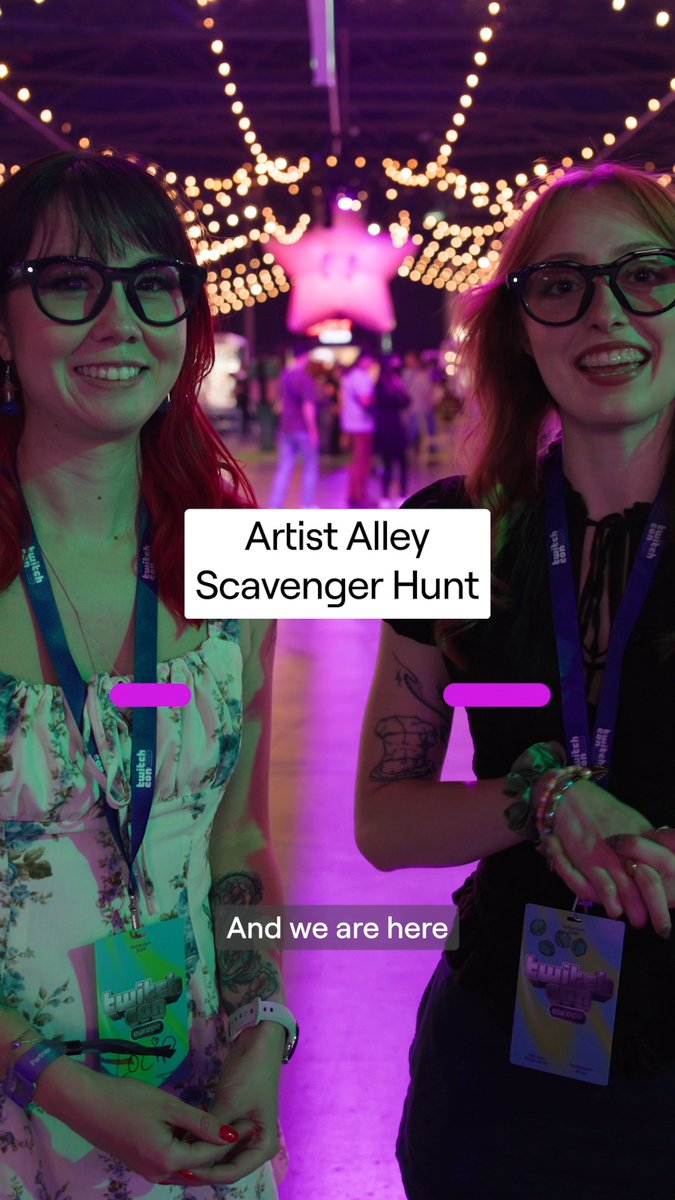 Obsessed. We invited Lolip 🐉🐳 and eloise to face off in a speedrun scavenger hunt at #TwitchCon Rotterdam Artist Alley!