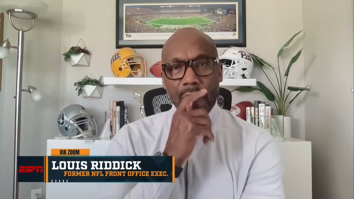 "The best thing that the #Rams could do right now is get my guy to come out of retirement, and have AD play with Myles Garrett." – Louis Riddick on the Myles Garrett trade.