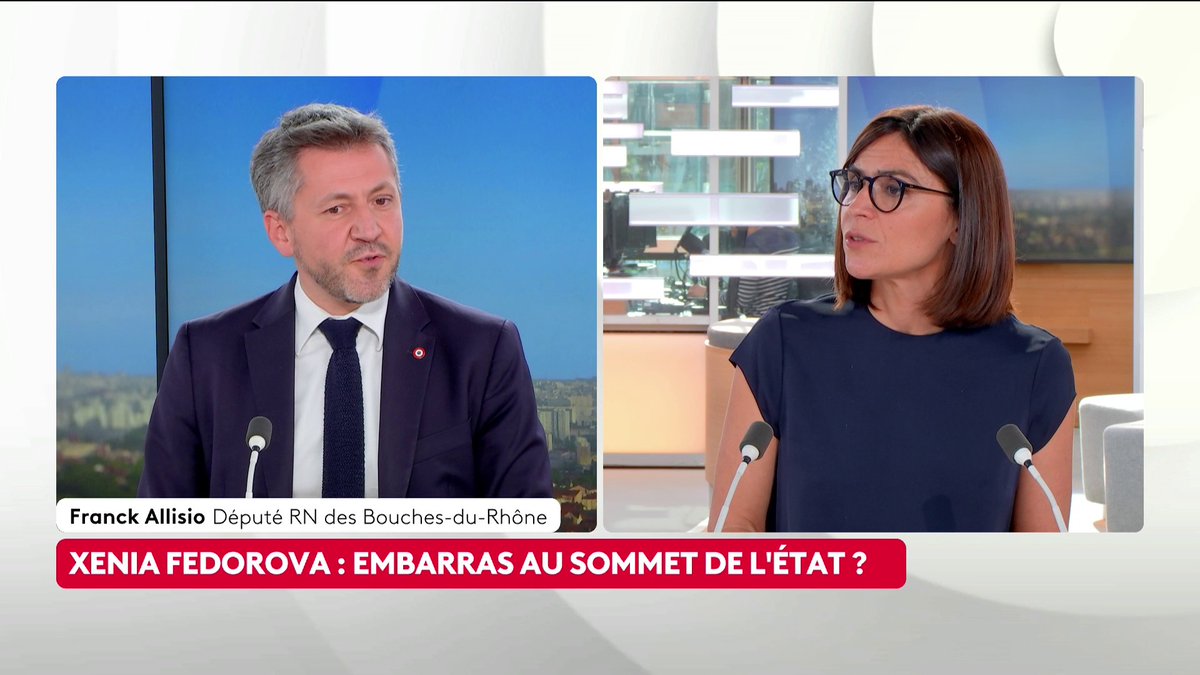 🔴 🗣️ "Il n'y a pas de délit d'opinion en France sur des opinions sur un conflit [...] à chacun de se positionner par rapport à ce conflit", affirme le député RN Franck Allisio, interrogé à propos de la chroniqueuse pro-Kremlin Xenia Fedorova. #ToutEstPolitique #Canal16