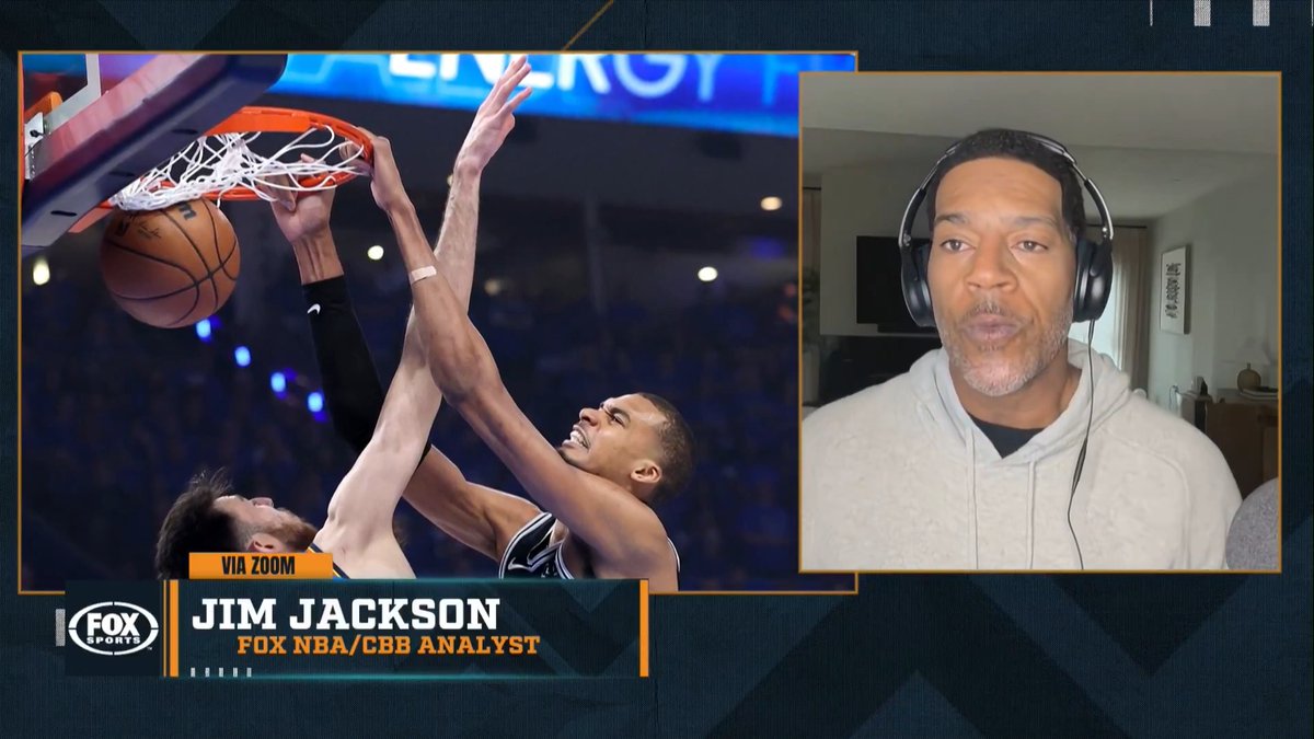"Too many times we want to, based on a series, give up on a person, when they're still young and still learning." – Jim Jackson on Chet Holmgren