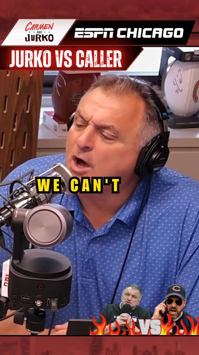 Jurko Goes Back and Forth With Caller Over Bears Stadium! Brought to you by Advantage Chevy Bridgeview Find your Advantage at Advantage Dealer Group Carmen DeFalco x @jurko64 #Bears #DaBears #BearsStadium #Indiana #Illinois #Ad