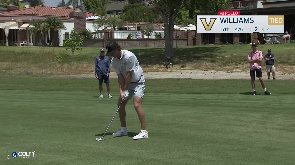 ARE YOU SERIOUS?! 🤯🔥 Wells Williams holes out for EAGLE on 17 to go from 1DN to 1UP in his last two holes for Vanderbilt Men's Golf