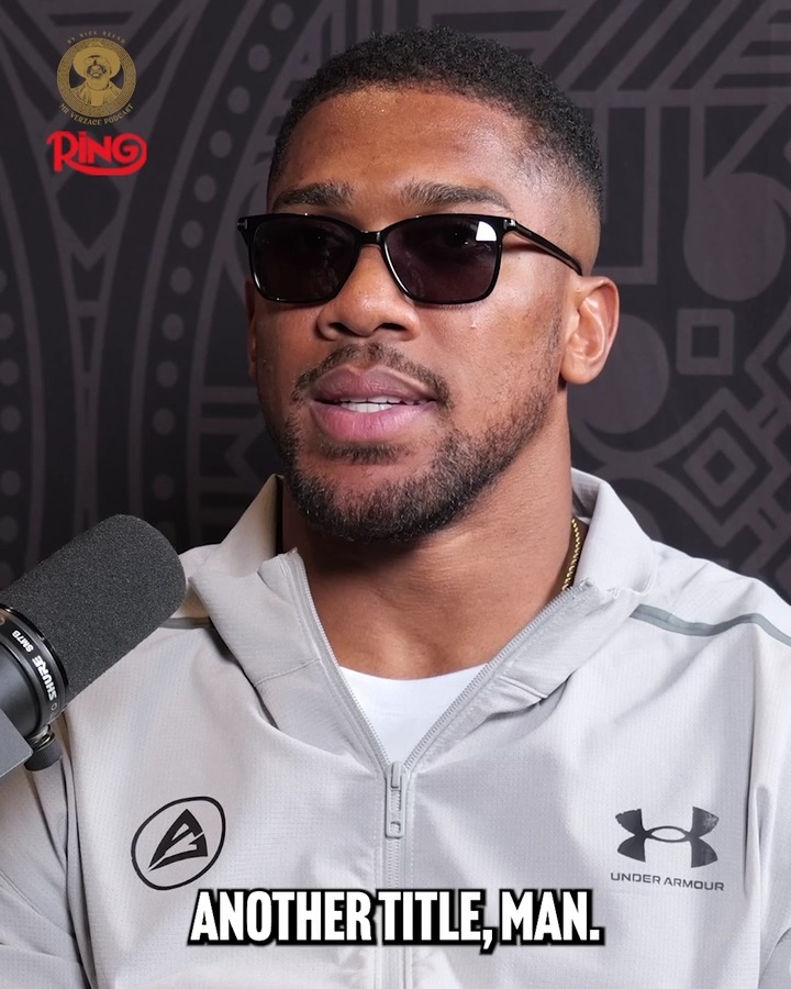 Anthony Joshua makes it clear to Rick Reeno that his goal is to be a three-time heavyweight world champion 👑 Stream the latest episode of Mr. Verzace Podcast 🎙️ 🎧 Spotify: 📱 Apple Podcast: 📺 YouTube: