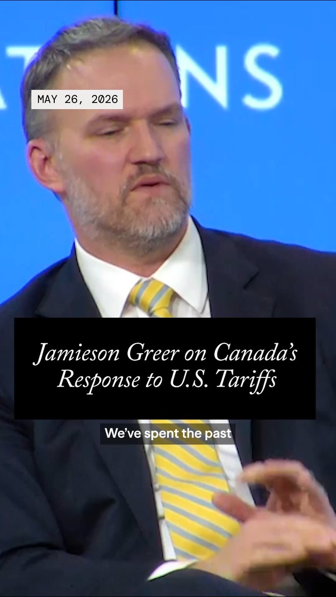 "Two countries in the world retaliated against us: [the] People’s Republic of China and Canada," says U.S. Trade Representative Ambassador Jamieson Greer, describing global reactions to the U.S. tariffs and trade negotiations.