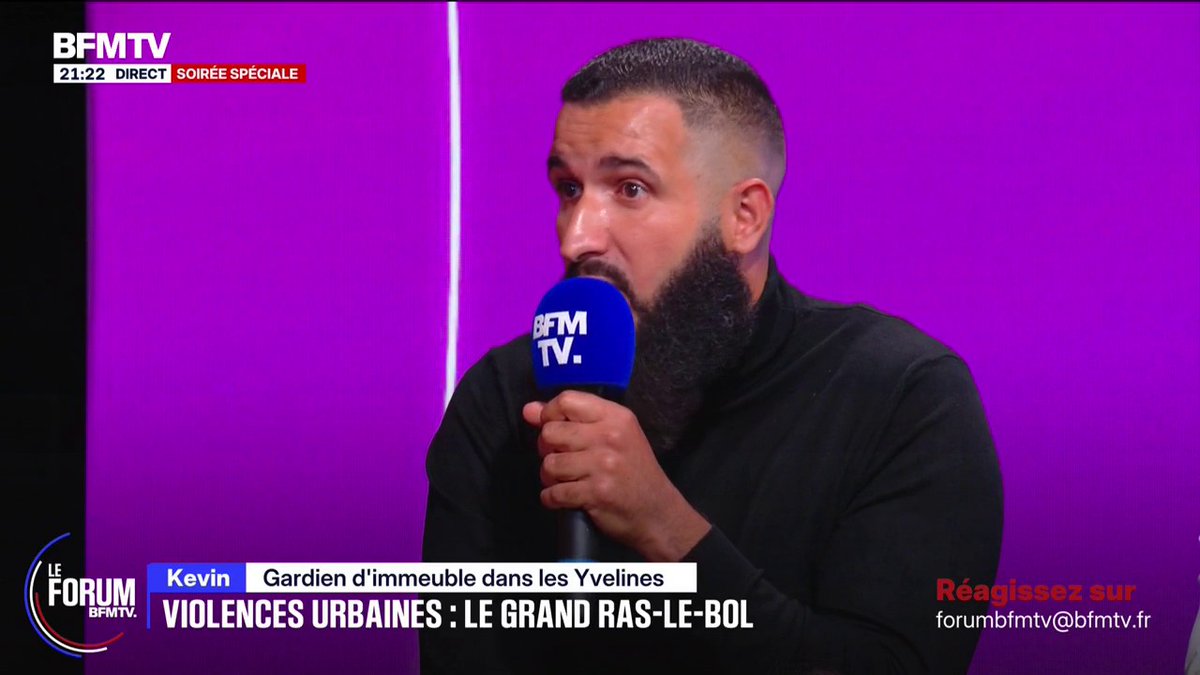 Violences/PSG: “J’ai l’impression qu’à chaque fois en France c’est un échec du maintien de l’ordre”, affirme Kevin, gardien d’immeuble #ForumBFMTV