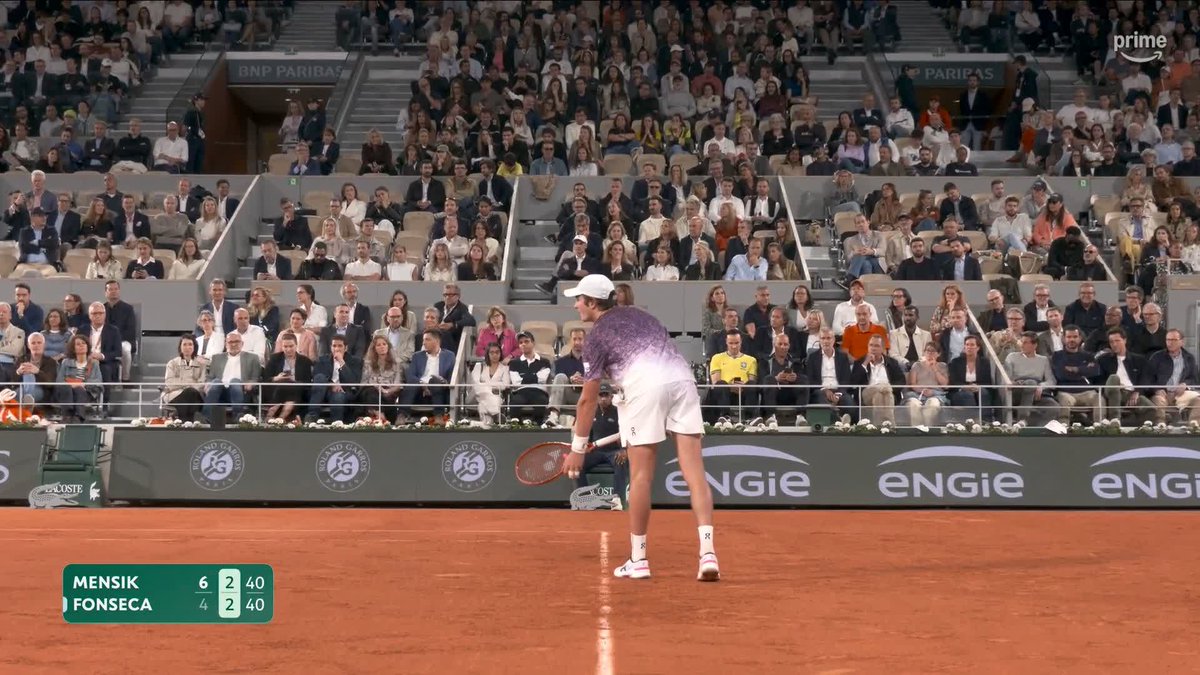 João Fonseca impuissant face à cette MASTERCLASS de Mensik 🤯 #RolandGarros