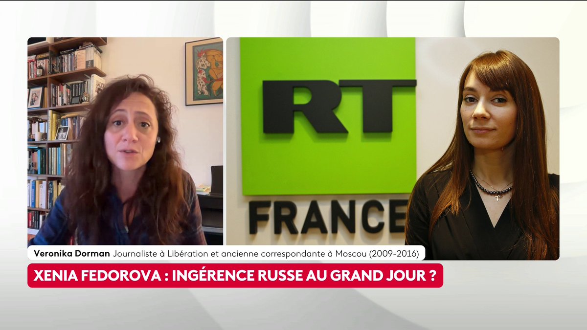 🔴 🗣️ "Il ne s'agit pas juste de liberté d'expression, [et] Xenia Fedorova n'est pas juste une journaliste", considère la journaliste à Libération Veronika Dorman à propos de l'ex-dirigeante de RT France et chroniqueuse pro-Kremlin. Loïc de La Mornais #SurLeTerrain #Canal16
