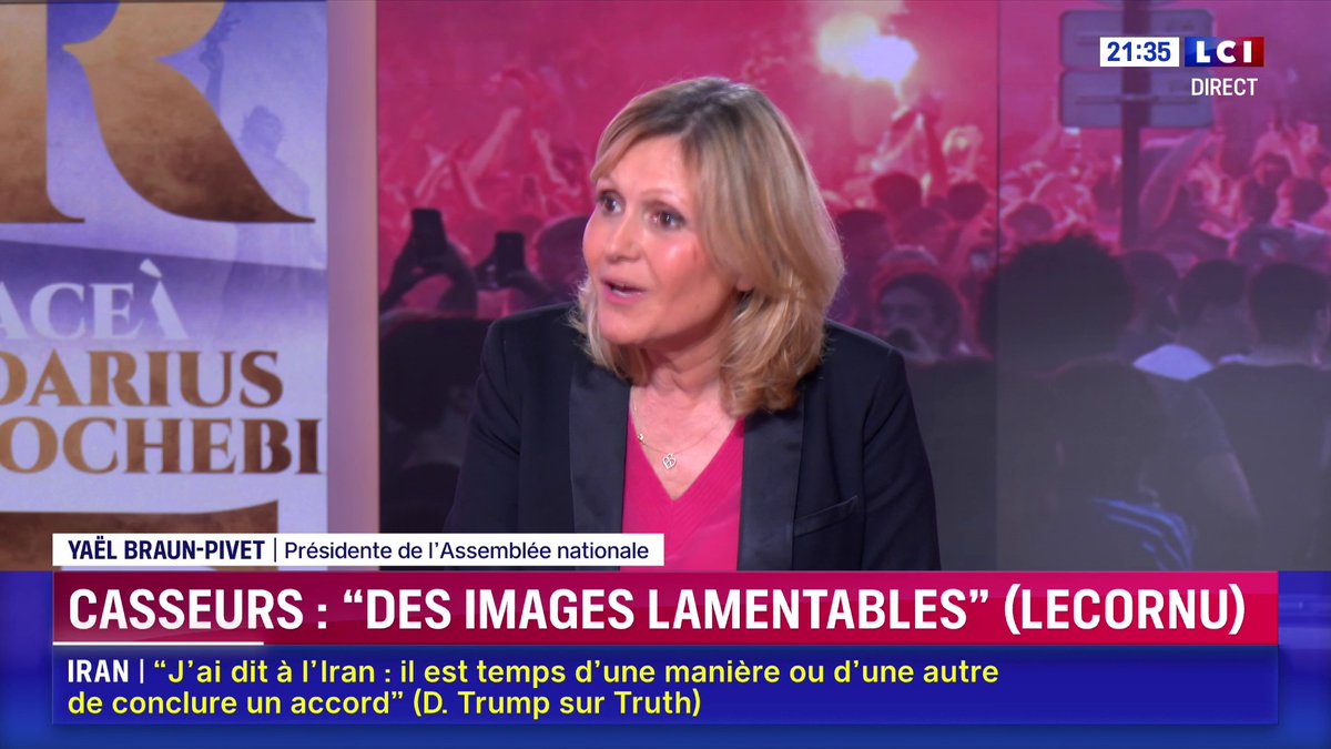 💬 "La grande majorité des jeunes issus de cette immigration, deuxième ou troisième génération, sont parfaitement républicains (...) mais il y a aussi des jeunes qui détestent notre pays", affirme Yaël Braun-Pivet ▶️ Darius Rochebin