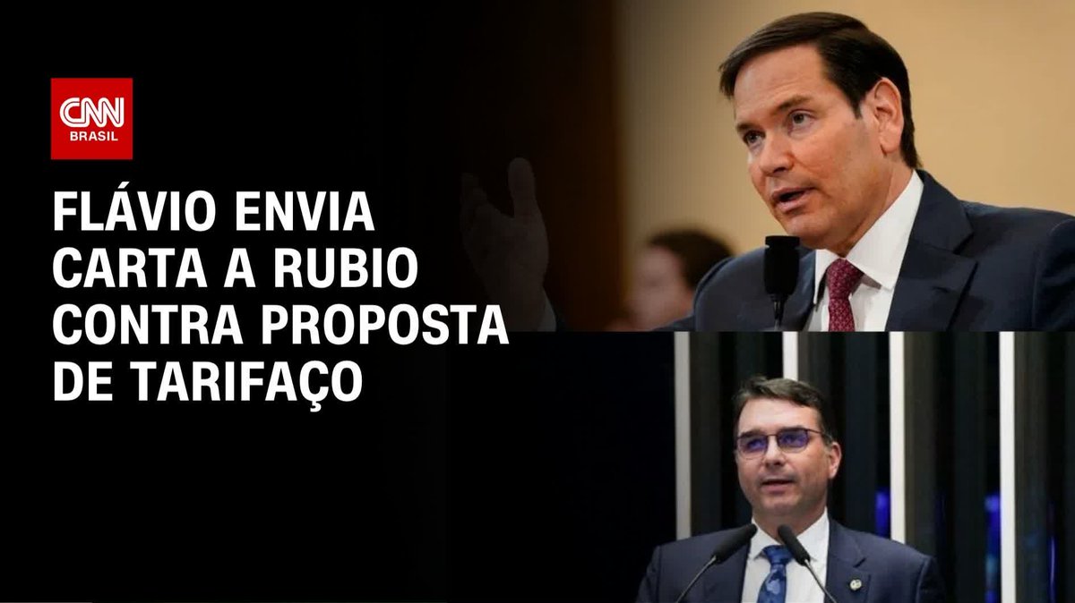 Tarifaço: Flávio envia carta a Rubio contra proposta de tarifaço; assista #CNN360º